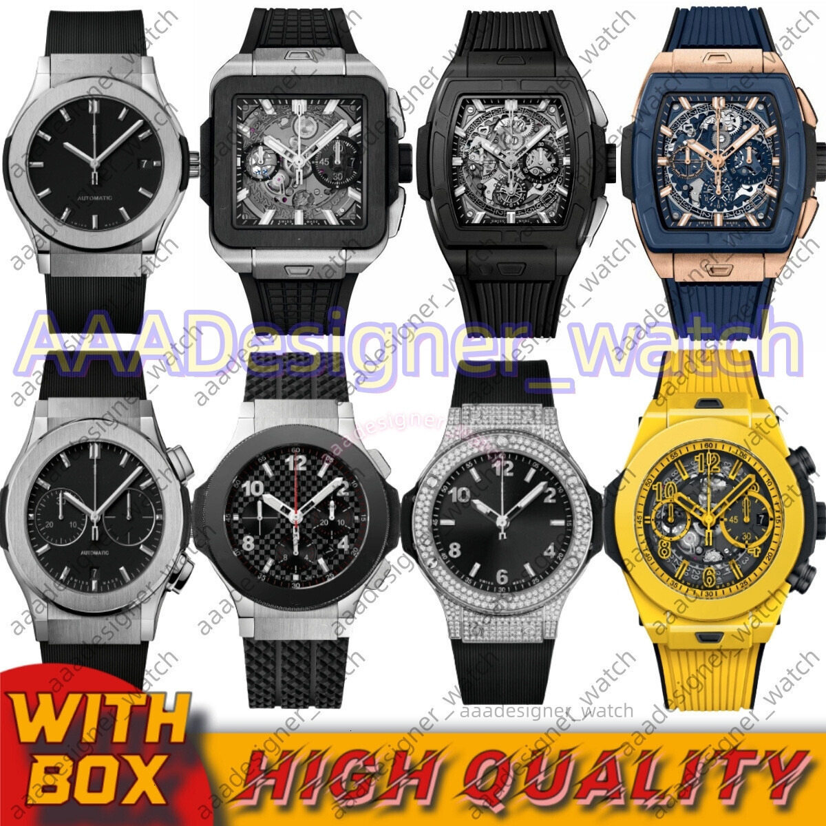 AAA Luxury Mens High quality Hublootlies watch Designer Bigbang Watch Man Watch Woman Chronograph Fusion Classic watch Quartz Mechanical Automatic W