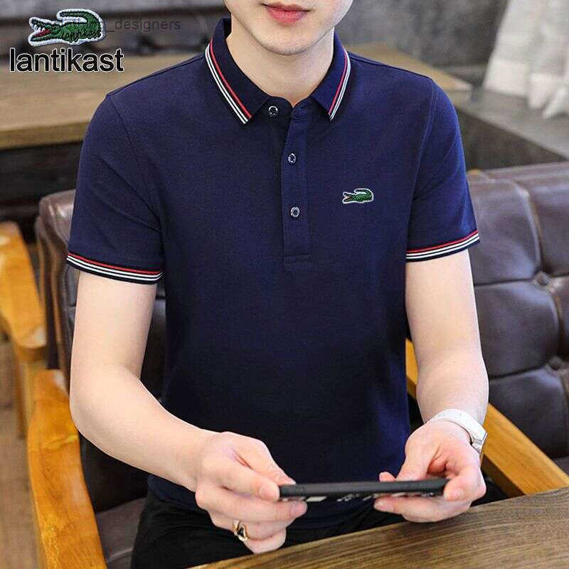 Noble Crocodile 2025 New Mens Short Sleeve Business Polo Shirt Stylish High-End Summer T-Shirt designer handbag Authentic Trendy