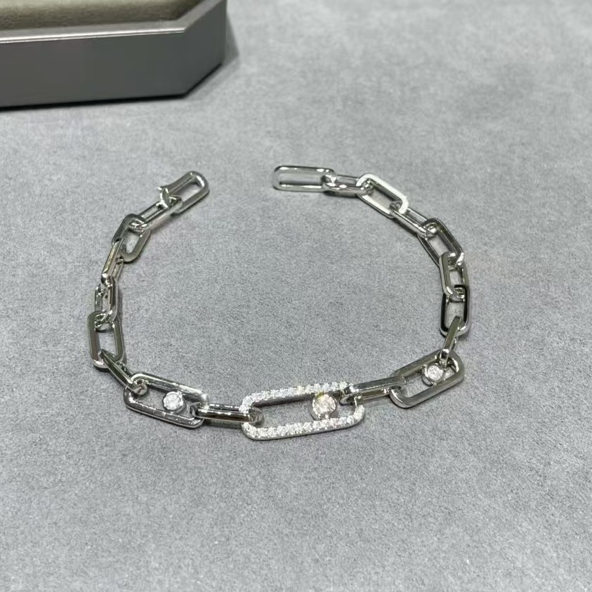 Charm Bracelets Luxury charm link chain bracelet for women mens unisex hip hop 18k gold plated elegant hollow diamond bangle bracelets with shine cr