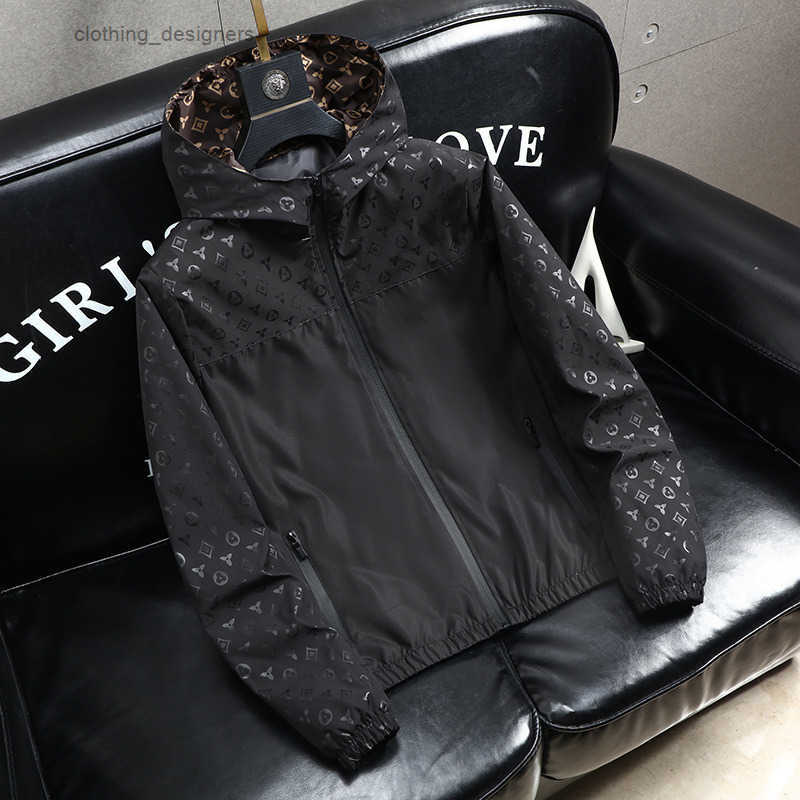 Jackets Outerwear Coats double-sided fashionable for mens spring and autumn new style casual windproof hooded jacket sale Mens Clothing