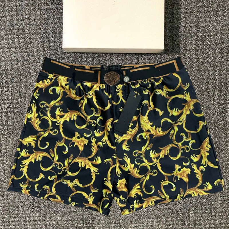 Men's swimwear sports swimsuits, letter printed swimsuit shorts, cropped shorts, hot pants, suitable for high stretch dry swimsuits AG222