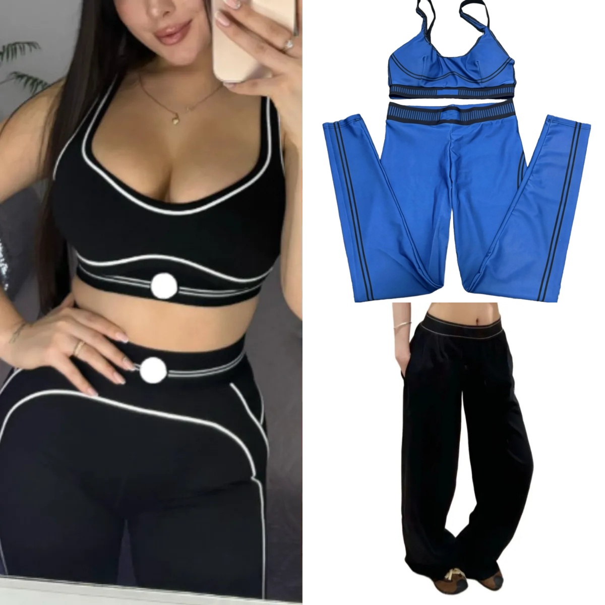 hot 5A top designer set seamless tops sports heart throb braleggings high end white striped low back dance yoga outfits summer women bra set