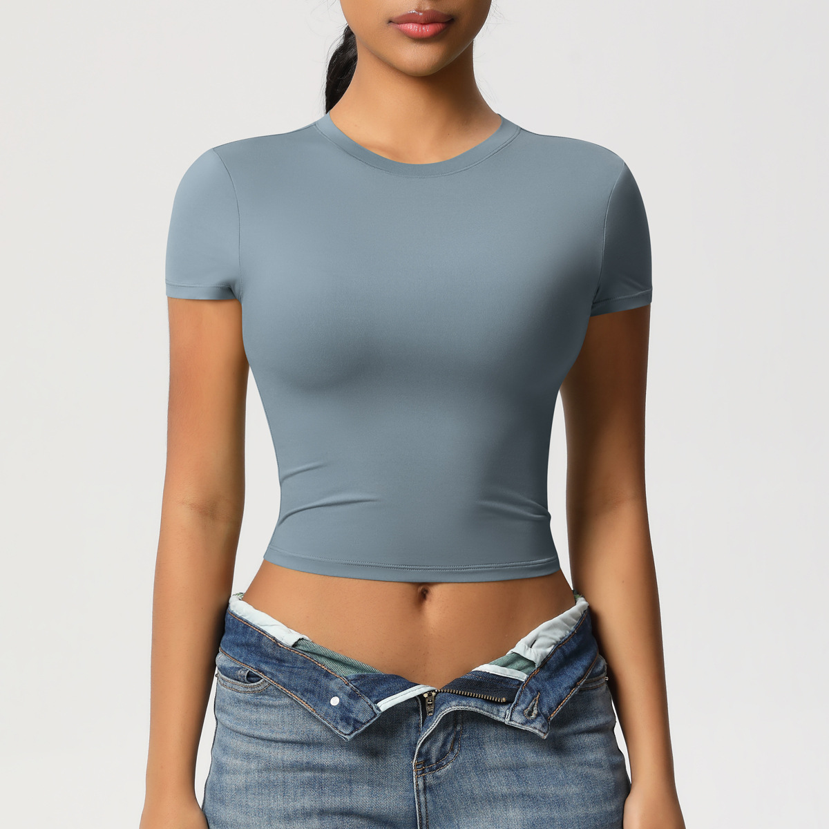 AAAAA C01 T-shirt décontracté avec motif rayé, parfait pour les grandes tailles lors des événements par temps chaud