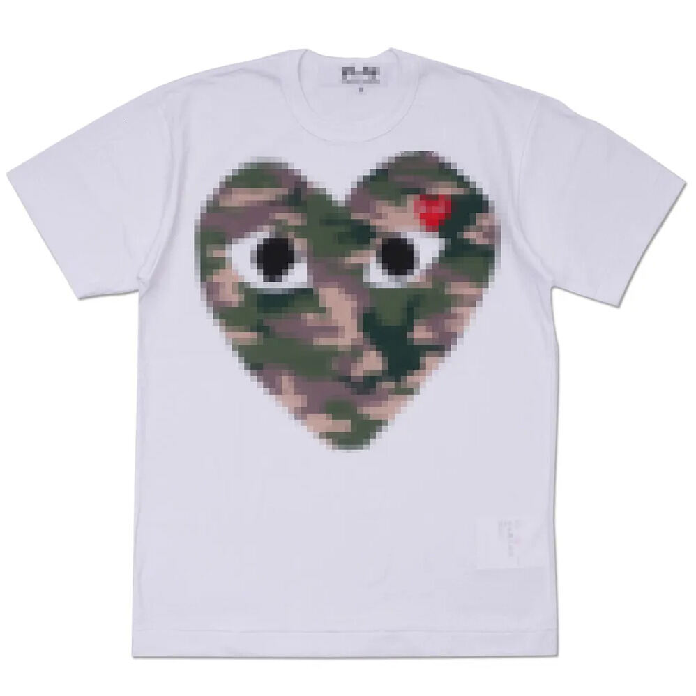 Play Shirt Designer Play Heart Shirt Big Hearts Men T Shirt Tee White Women Short Sleeve Crew Neck Come Garcon Luxury Sweatshirt Red Heart Loose Com