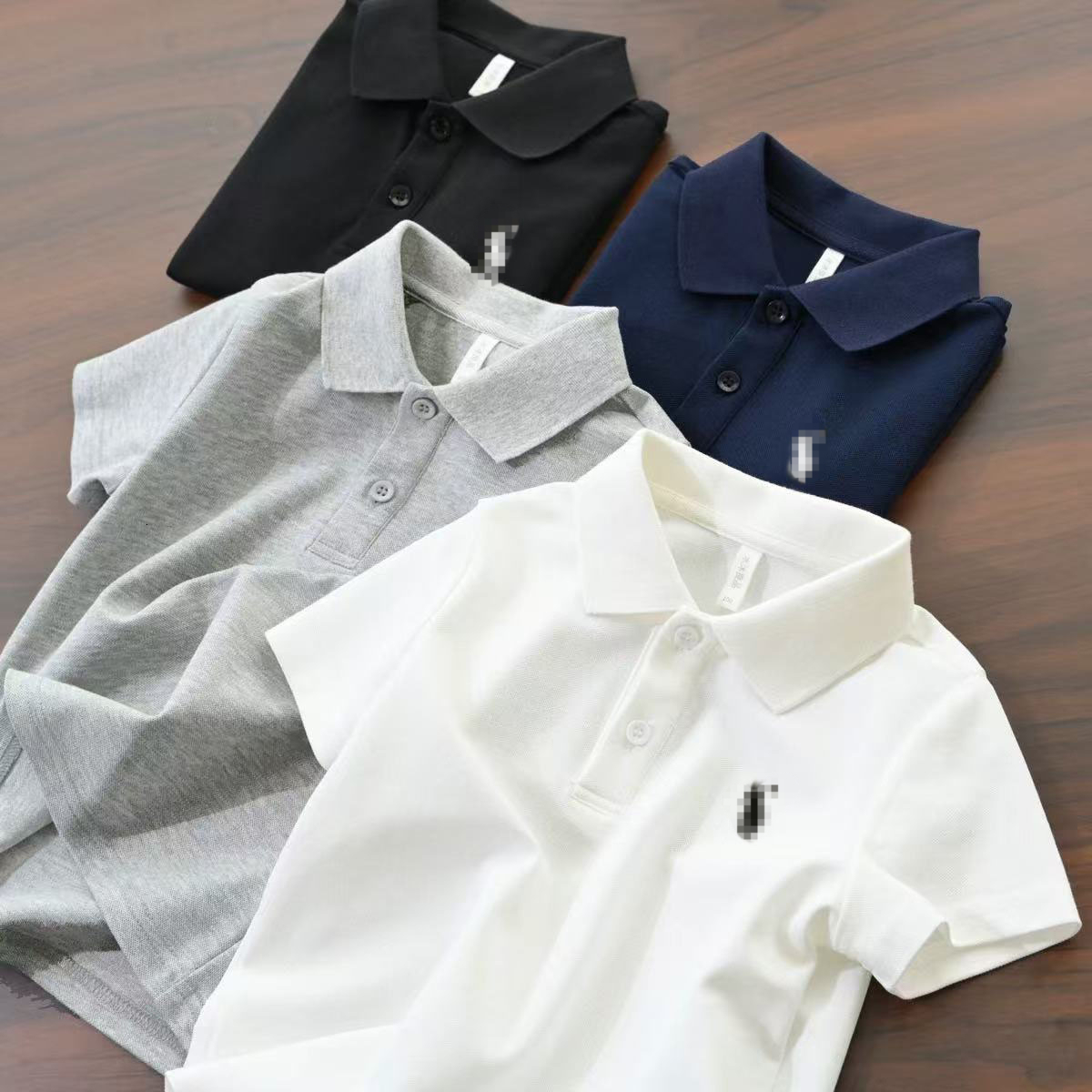 Designer Boys Polo Shirt, Summer Short Sleeve Casual Tee for Big Kids, Breathable Daily Children Outfit