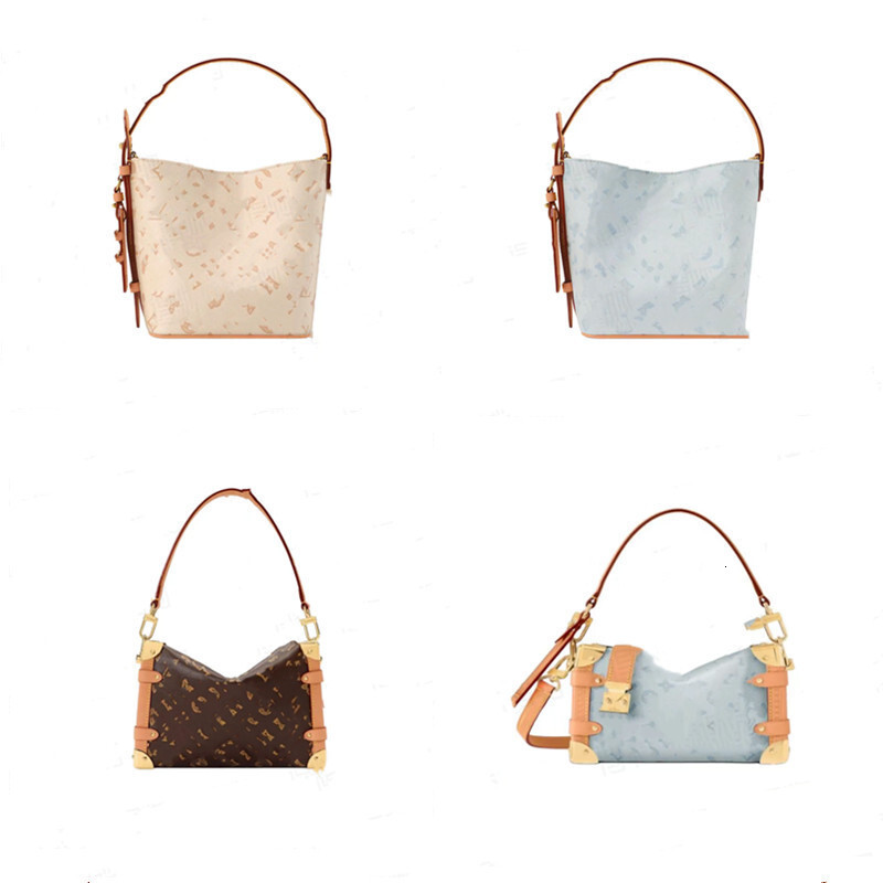 2026 early spring new soft box designer bag tote bag bag, bucket canvas lock buckle large capacity single shoulder trendy women's crossbody bag