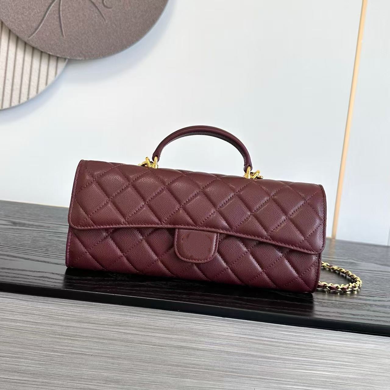 26 bag handbag designer bag top quality caviar cowhide luxurious elegant temperament full marks chain shoulder strap party commuting formal occasion