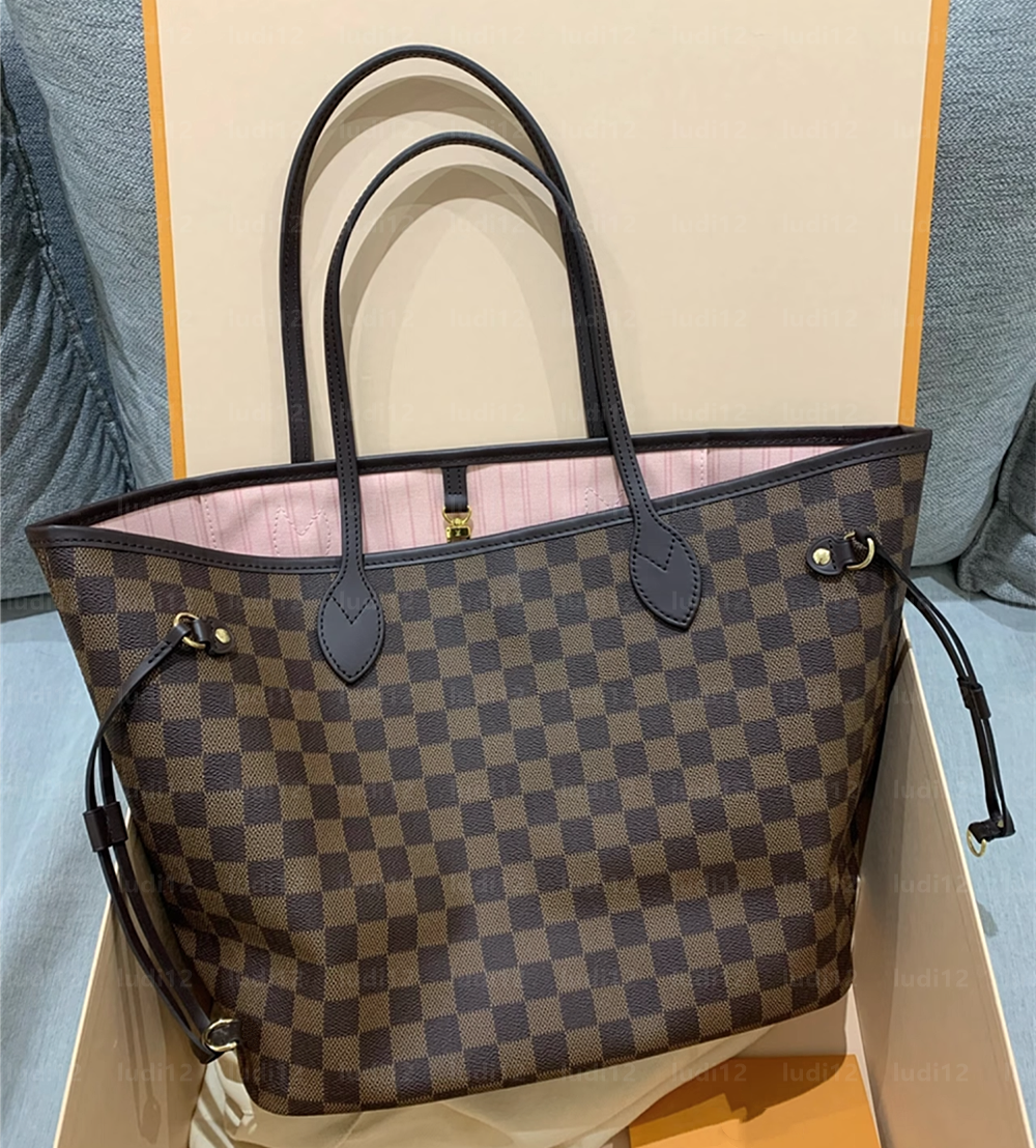 12A Double Up Bag Luxury designer handbag neverfulll tote Womens crossbody shoulder bag large capacity shopping bag Flower Checked Bag neverfullbags