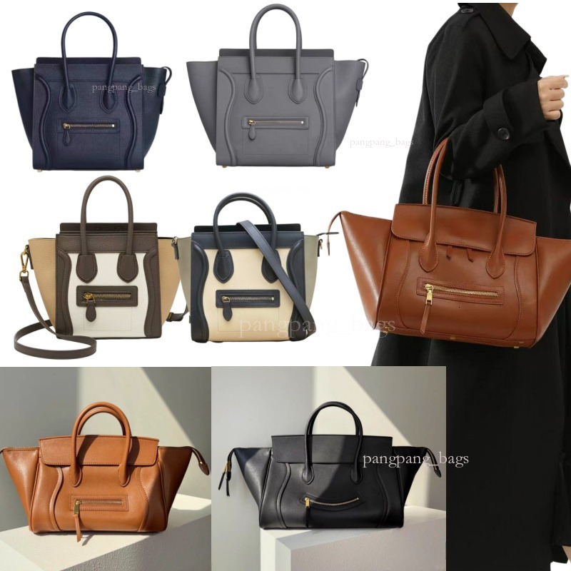 Designer Bag ceelinesbags Nano Luggages Drummed Smile Face Handbag Luxury bag Tote Leather Casual Crossbody bag Shoulder Bags Womens Wallet 10A a8