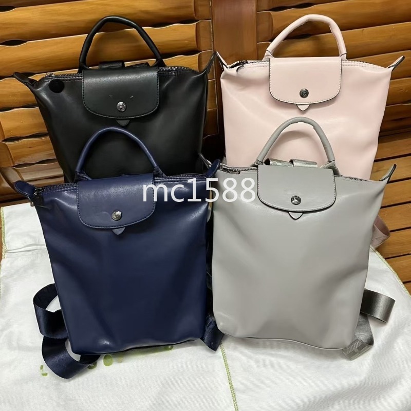 Sac Long 1-1 sacs de créateurs de qualité en peau de mouton sac de grande capacité sac à dos boulette mode école sac à dos décontracté 312-H