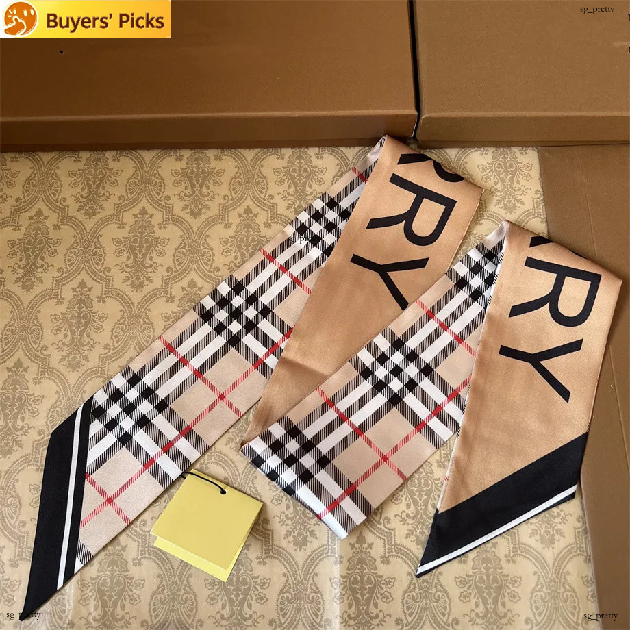 Women's Luxury Silk High end Classic grid Pattern Designer Scarf, New Gift Easy to Match, Soft Touch AAA