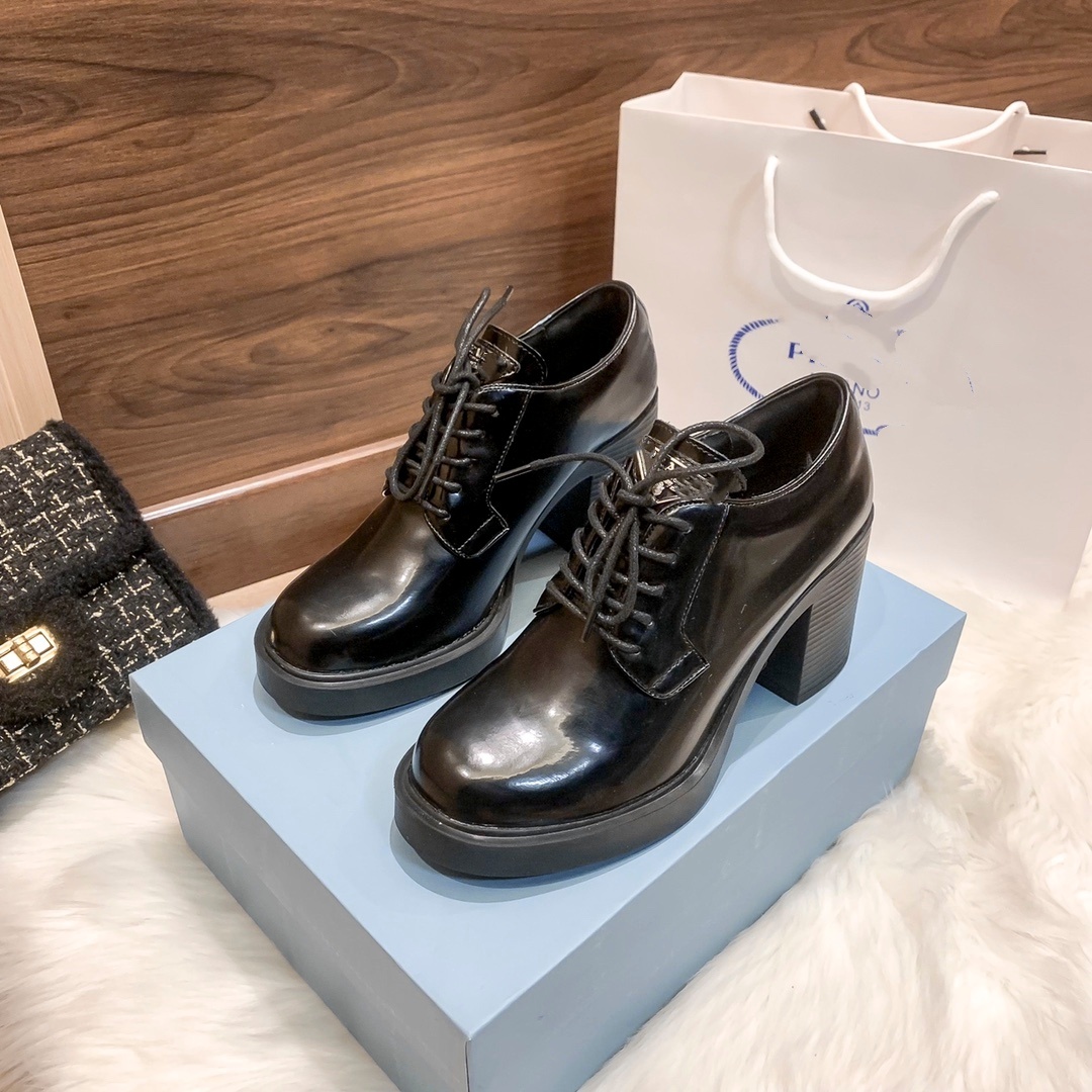 Chaussures de créateur pour femmes, chaussures à plateforme à lacets Lolita Oxfords pour femmes, chaussures en cuir britanniques, chaussures Kawa