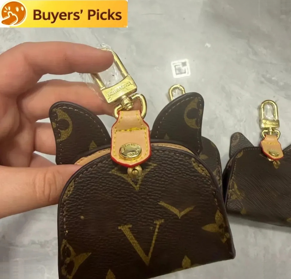 AADesigner porte-clés de luxe en cuir porte-air et breloque hommes femmes chaîne portefeuille pièces de monnaie haute qualité clé écouteurs poche