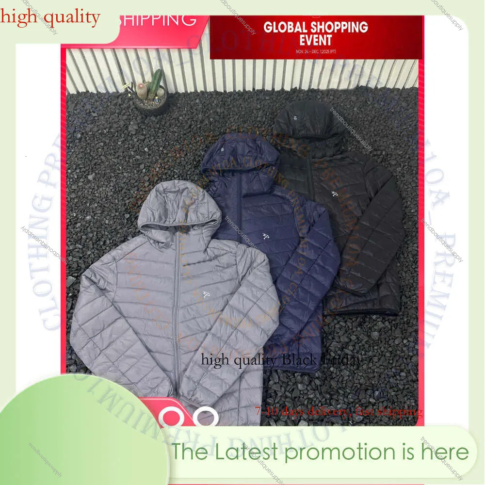 ARC Luxury Designer Waterproof Down Puffer Jacket Hooded Winter Warm Coat Windproof Outdoor Zipper Coats With Thermal Motorcycle Windproof Jacket 3a