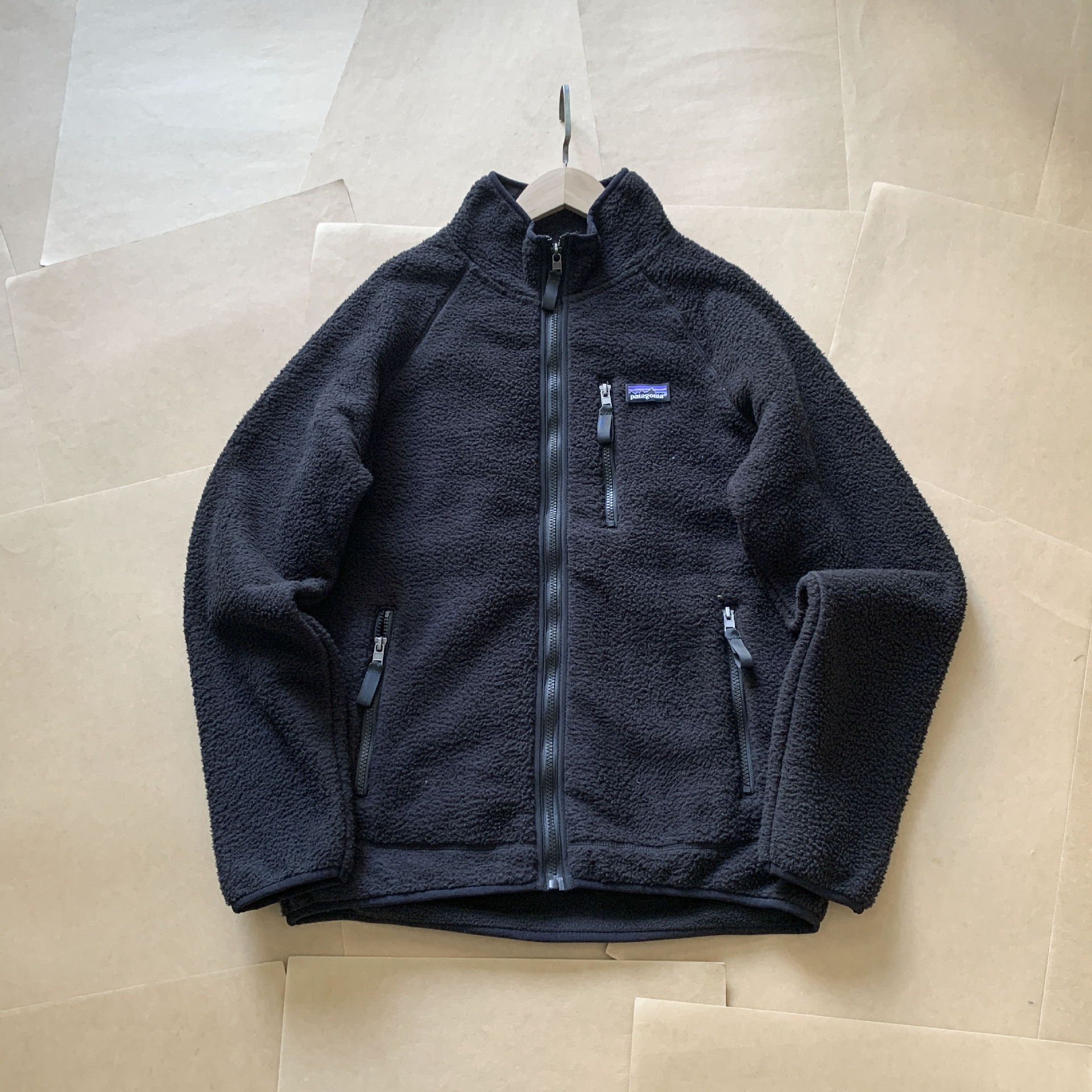 Unisex Retro Lamb Fleece Jacket Full Zip Stand Collar Windproof Warm Polar Fleece Outdoor Camping Loose Couple Outerwear Autumn Winter Zipper Pocket