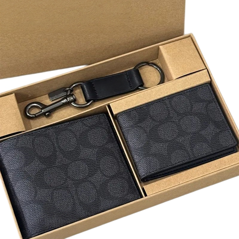 gift boxed mens designer wallet set men women 3pcs card holder mens wallets designers purses unisex card holders designer cardholder recto verso wal