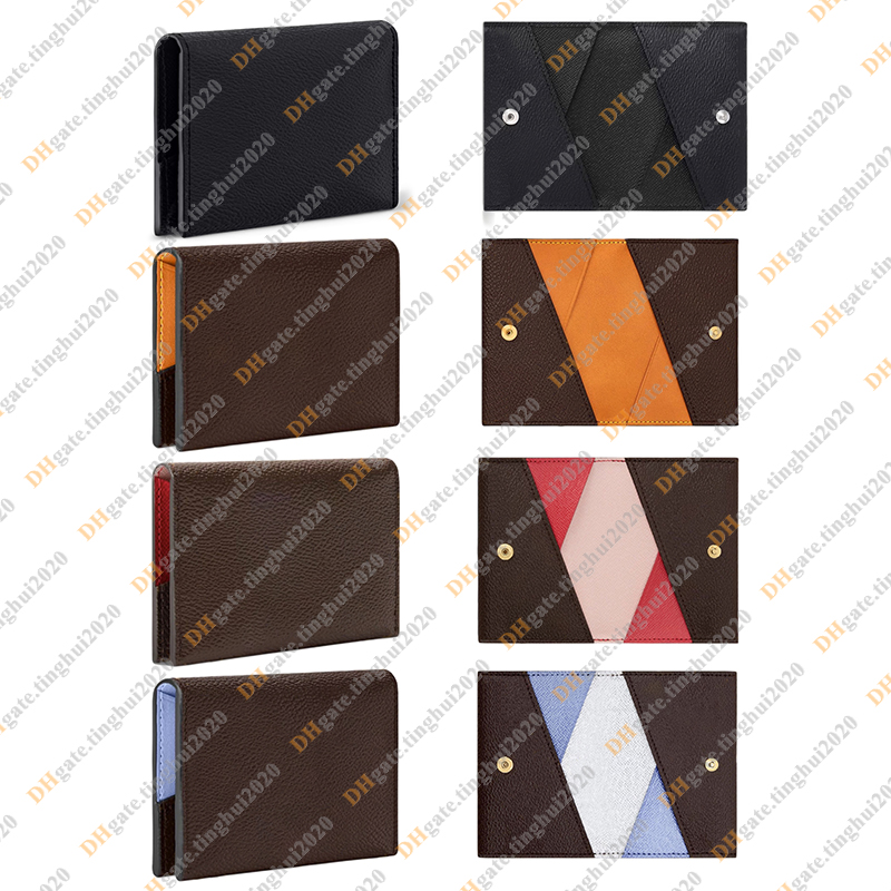 Unisex Fashion Casual Designer Luxury Slim Card Holder Wallet Coin Purse Key Pouch Business Card Holder TOP Mirror Quality M26002 M14918 M26900 M269