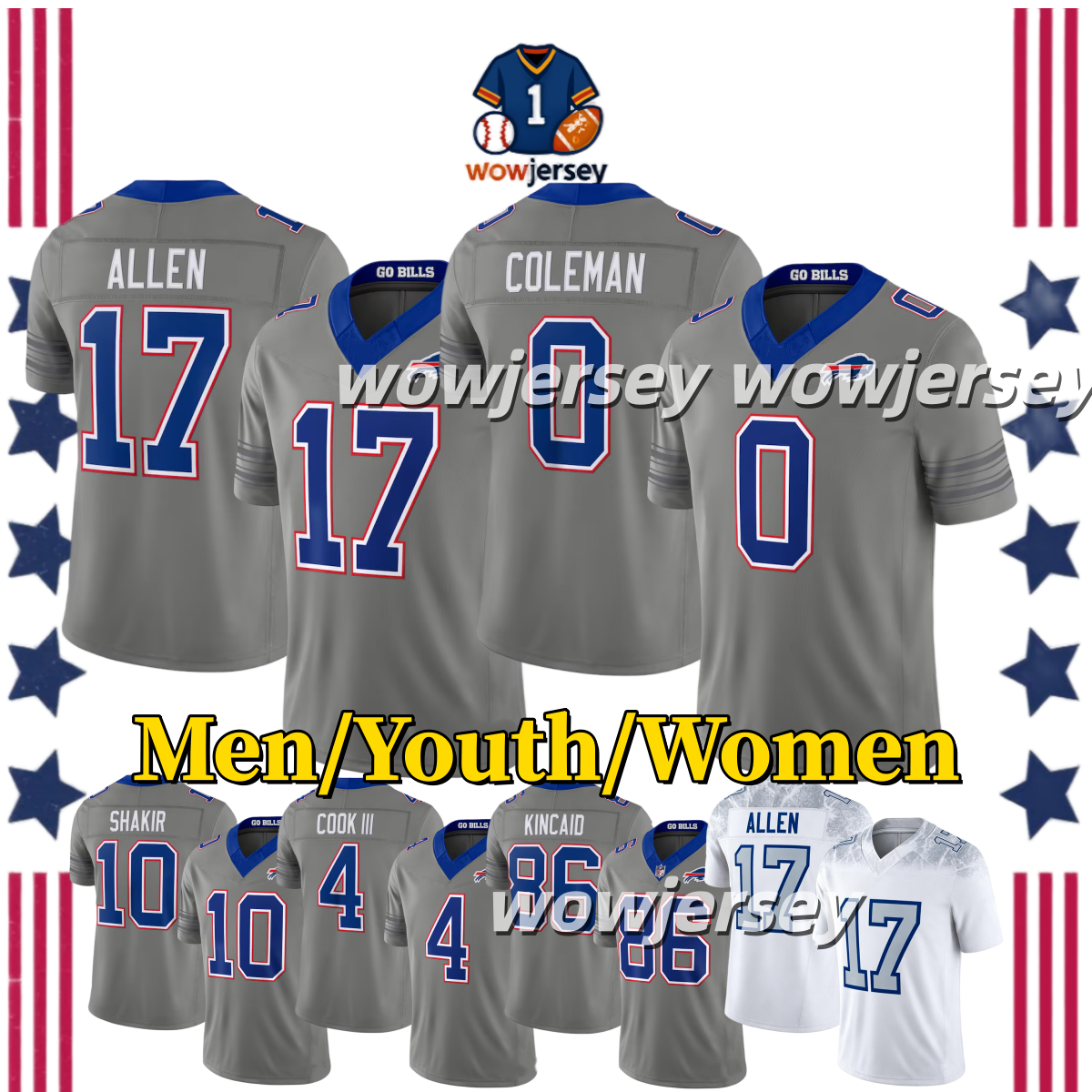 BuffaloS Bill jersey Billsjersey Josh Allen Football Jersey DJ Moore Cole Bishop James Cook III Bradley Chubb TJ Parker Damar Hamlin Jim Kelly Ray D