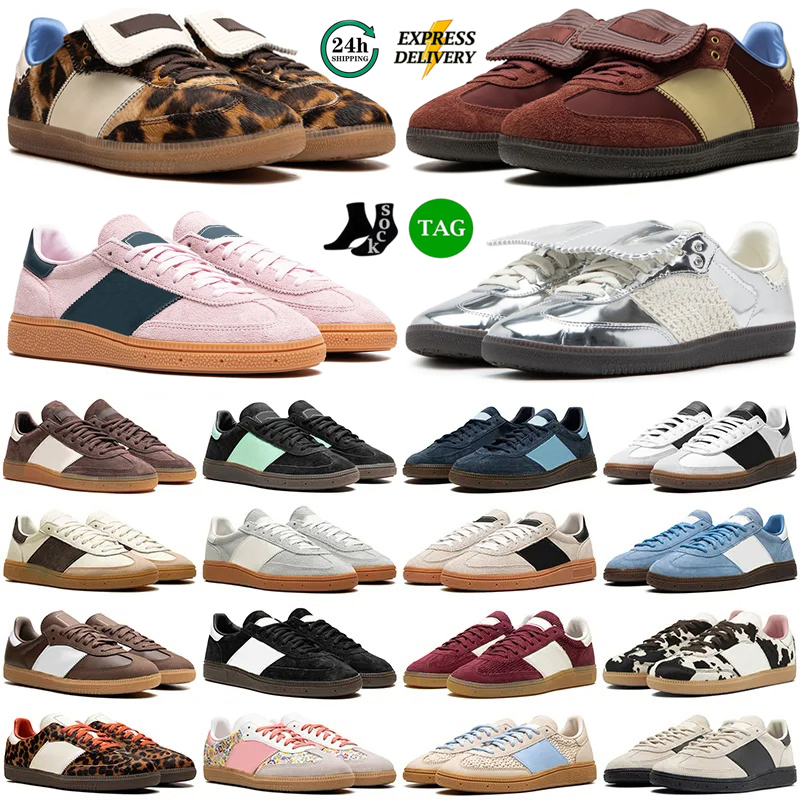 Designer Shoes Luxury Mens Womens Casual shoes OG sambawoman Vegan Leopard Metallic Gold Silver Navy Pink spezialwoman Leather Flats Sneakers Skate