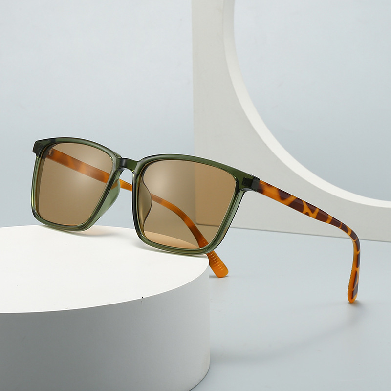 New modern Luxury retro square double-bridge for foreign trade, INS-style street photography sunglasses 22002