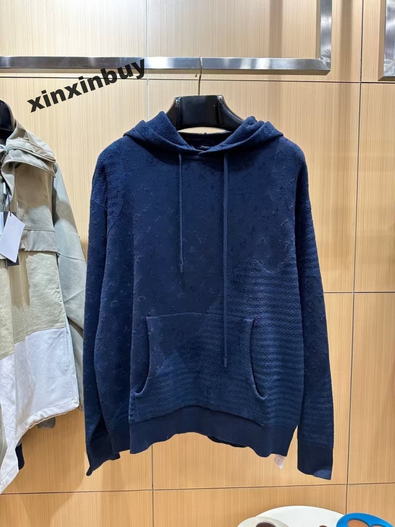 xinxinbuy Designer Sweater hoodie Men Women 1854 Dark pattern jacquard knit Long Sleeve Man Paris Street khaki blue M-3XL