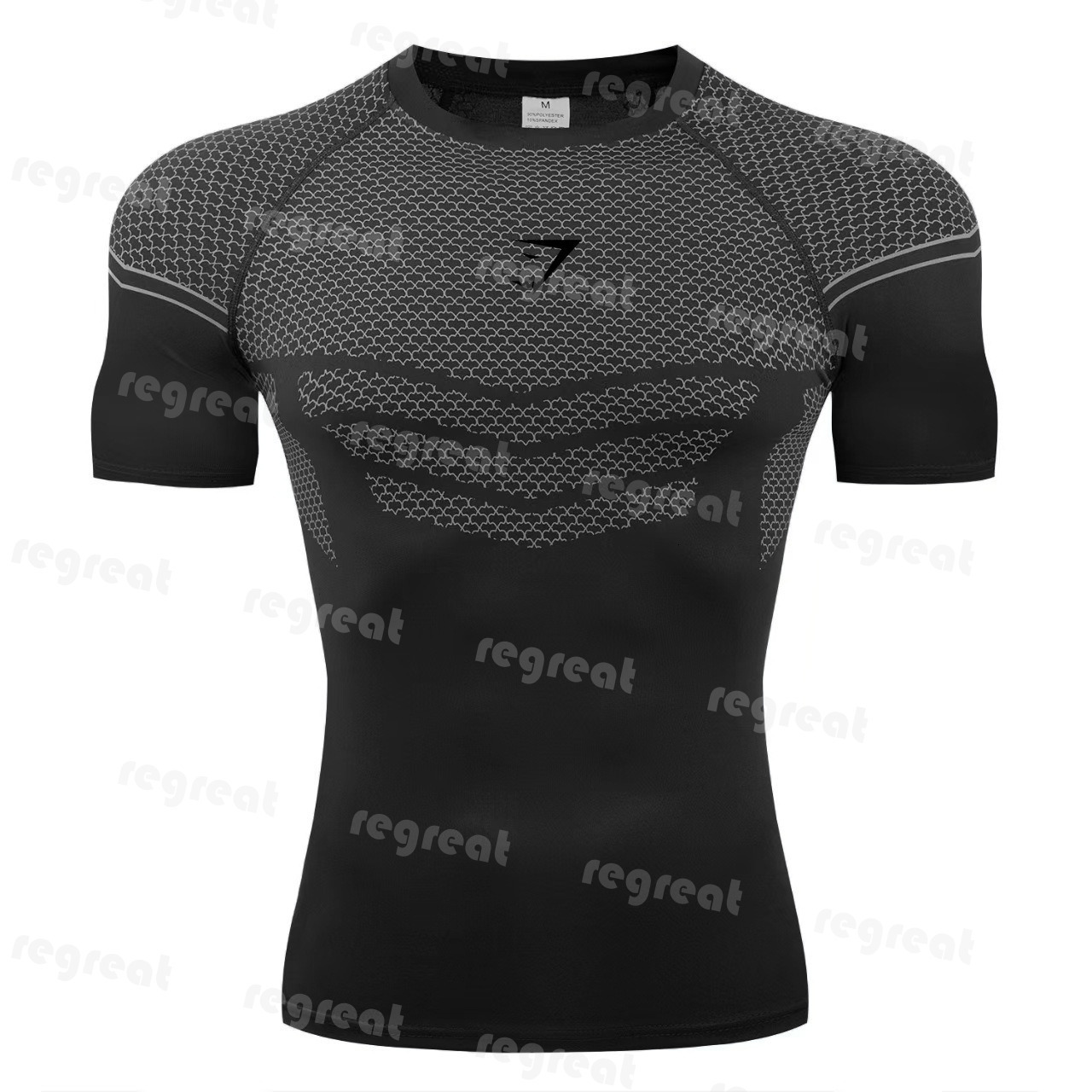 AAA GYM sharkes mens set Training Long-Sleeve Men's Hooded Base Shirt ONYX5.0 Onyx High-Elasticity Cycling Fitness GYM sharkes mens men set T-S