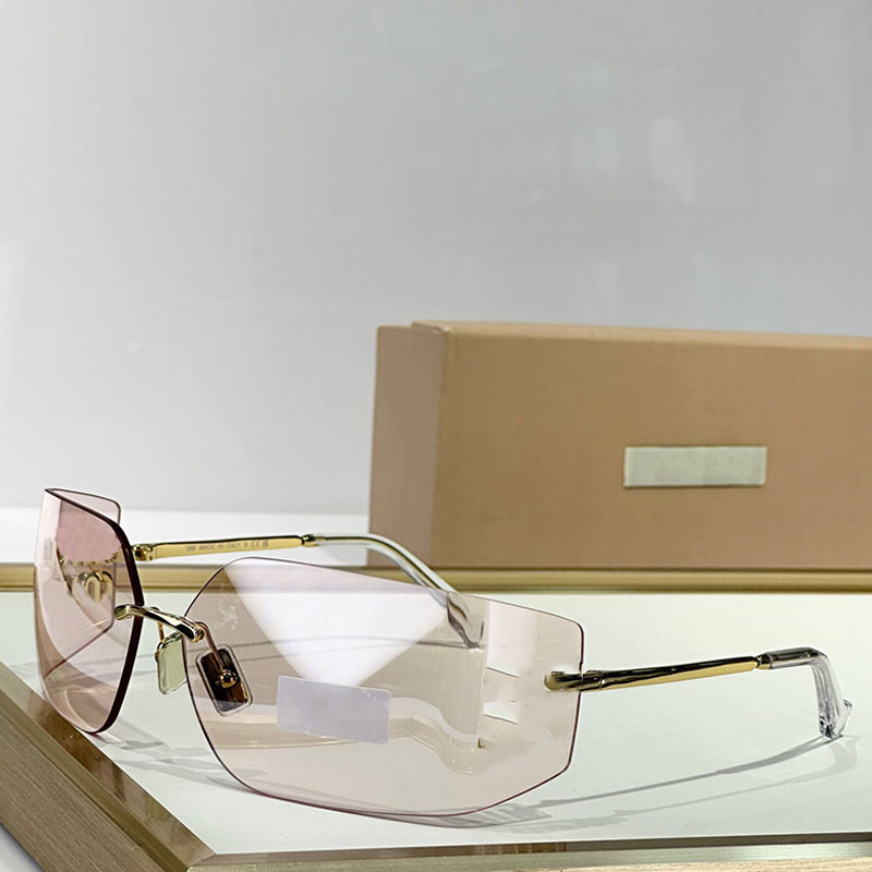 Women ultra light rimless style SMU54Y Metal sunglasses contemporary design Aube sunglasses Designer Women Classic Frameless Fashion Casual