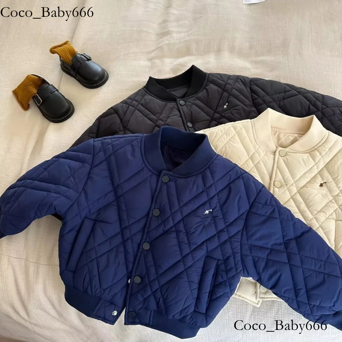 High quality designer down suitable for boys girls fashionable and luxurious warm baby cotton jacket