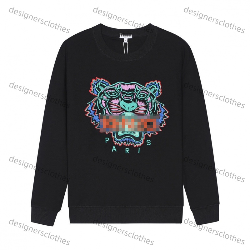Hot Desinger Mens Hoodie Womens Hoodies Crew Neck Sweatshirts Embroidery Tiger Paris Trendy Pullover Cotton Jumper Long Sleeve Luxurious Streetwear