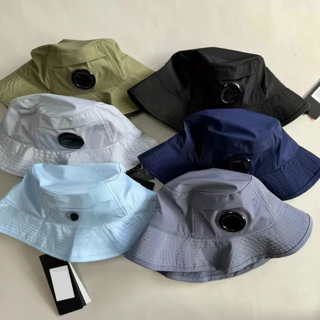 Designer Fashion Men's Bucket One Lens Goggles C Company Chrome Men Sun Hats Women Uniesex Beanie Outdoor Leisure Sports Outing Hat 5A
