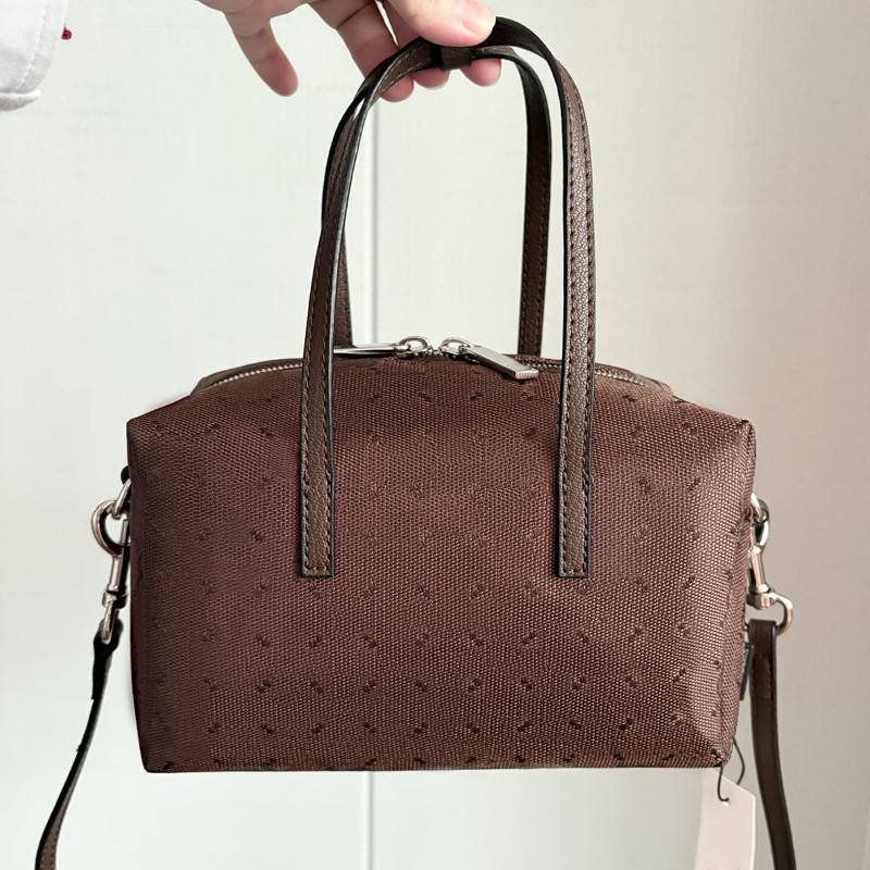Brand Luxury 2026 Summer Boston Bag New Fashion Designer Trendy Classic Versatile Handheld Cross Body Bag for Women Simple Underarms Purse Brown