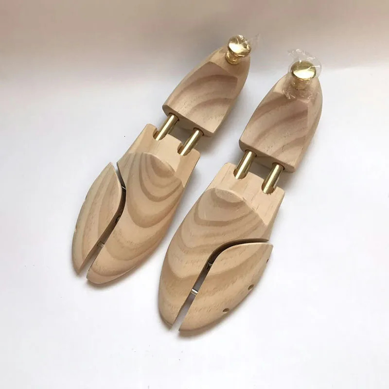 Twin Tube High - grade Solid Wood Spring Zealand Pine Wood Adjustable Shoe Shaper Mens Shoe Tree 260727
