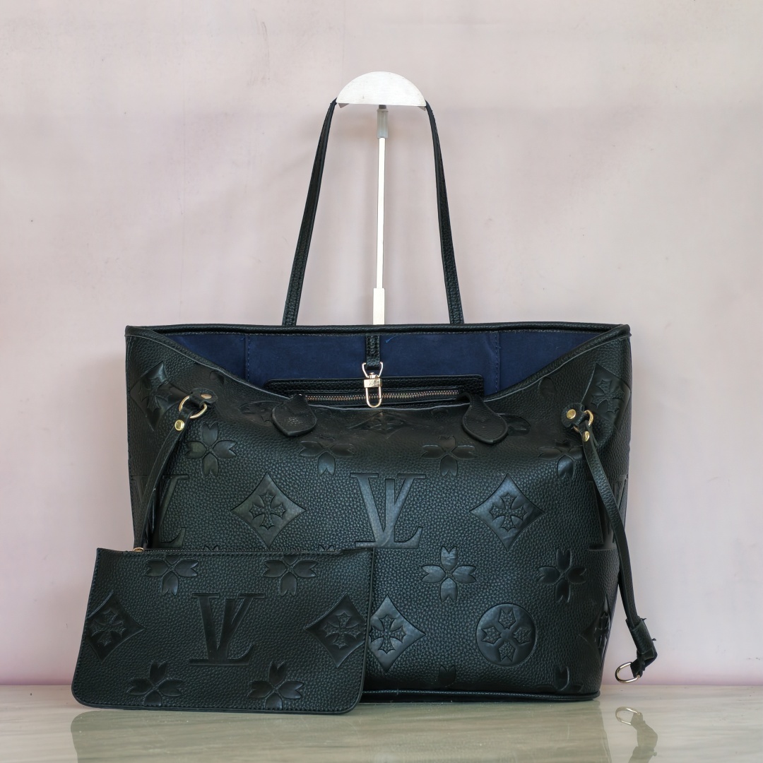 Luxury Designer Bag Embossed black Flower Leather Women Handbags Shoulder Bags Fashion Composite Lady beach Clutch Tote Bag coin purse M40156/M40249