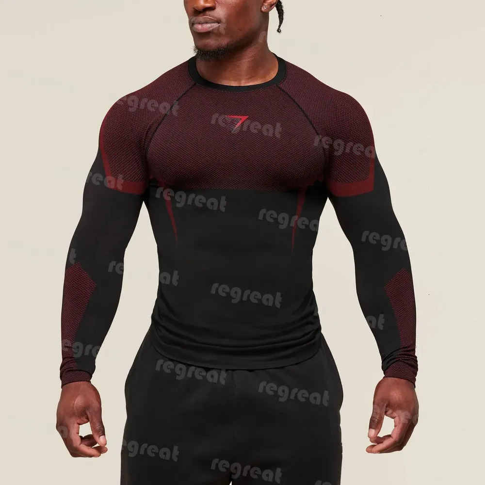 AAA GYM sharkes mens set Training Long-Sleeve Men's Hooded Base Shirt ONYX5.0 Onyx High-Elasticity Cycling Fitness GYM sharkes mens men set T-S