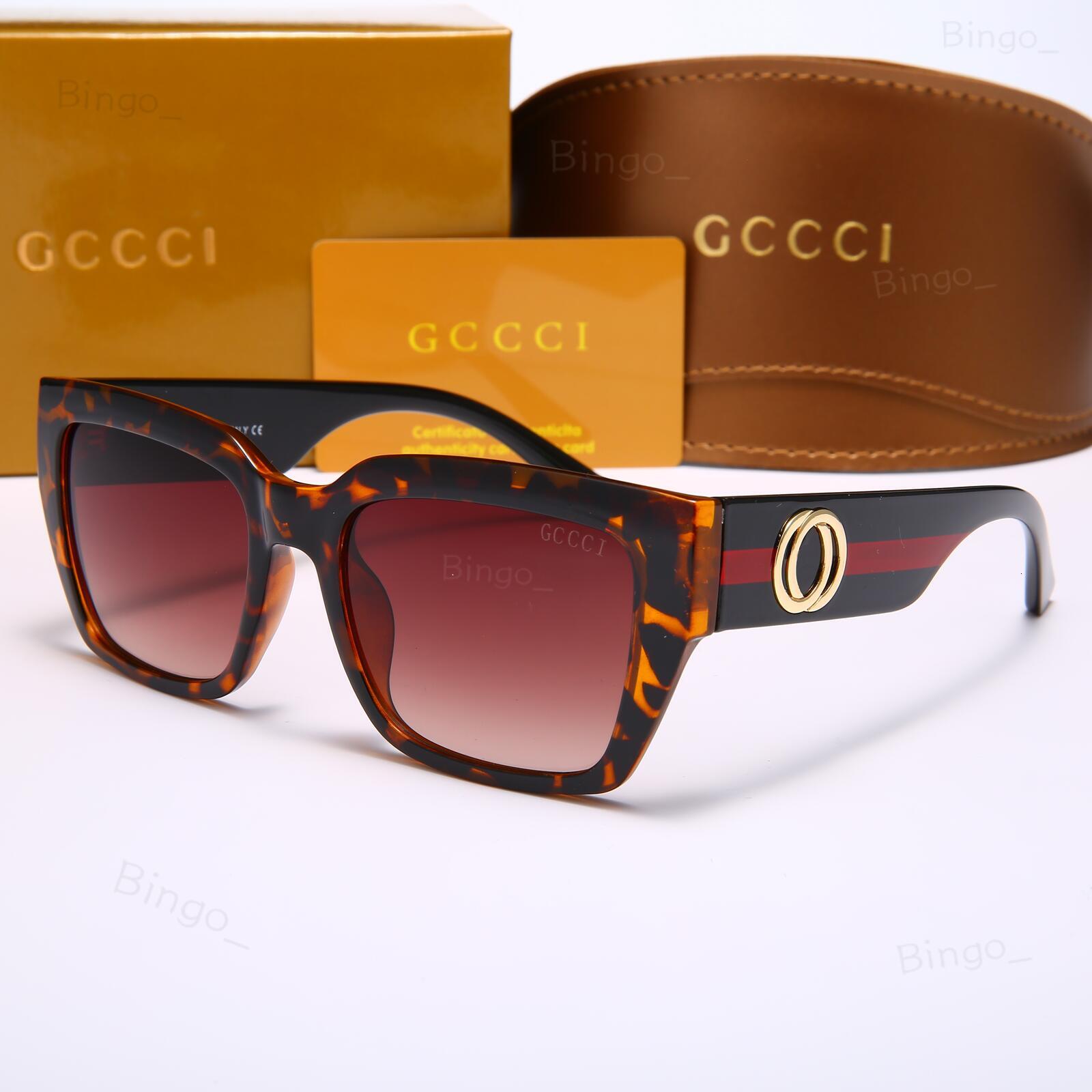 Luxury 0588SK Cat-Eye Signature Sunglasses For Men Women Classic Web Stripe Rectangular Metal Eyewear UV400 Protection Black Acetate Sunnies Grey Le