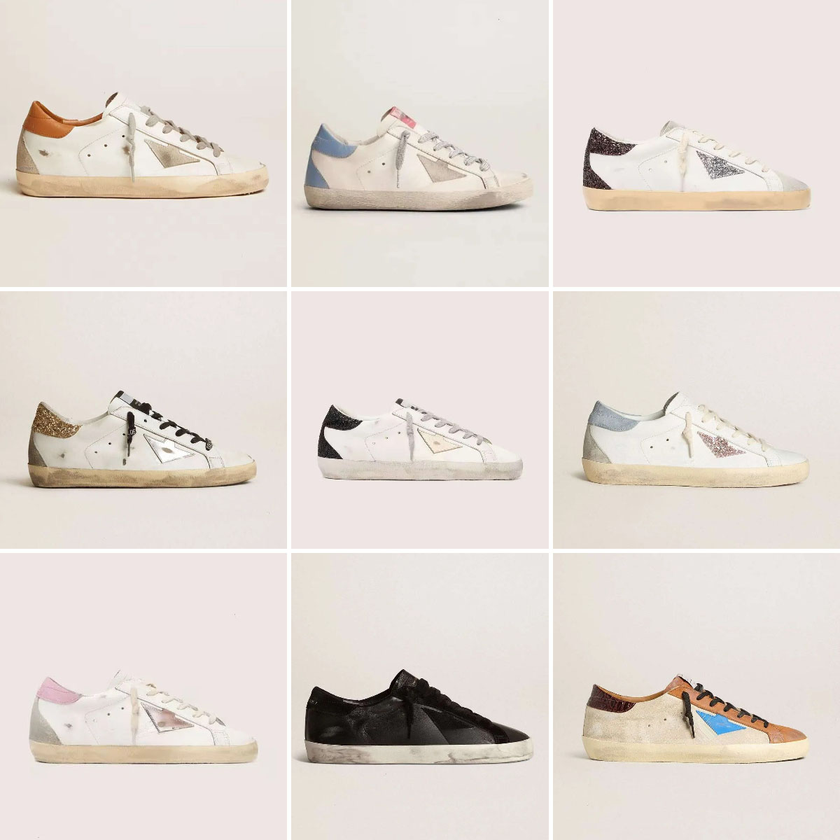 Baskets classiques de créateur, nouvelle version, chaussures décontractées de marque Super Star à paillettes dorées blanches, chaussures sales