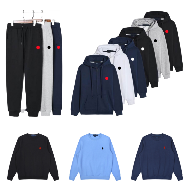 Polo Sweat à capuche pour hommes Rwisph Lorren Designer Hoodies Rwoulsph Loren Ensemble de survêtement Pull en coton Cheval à manches longues Cas