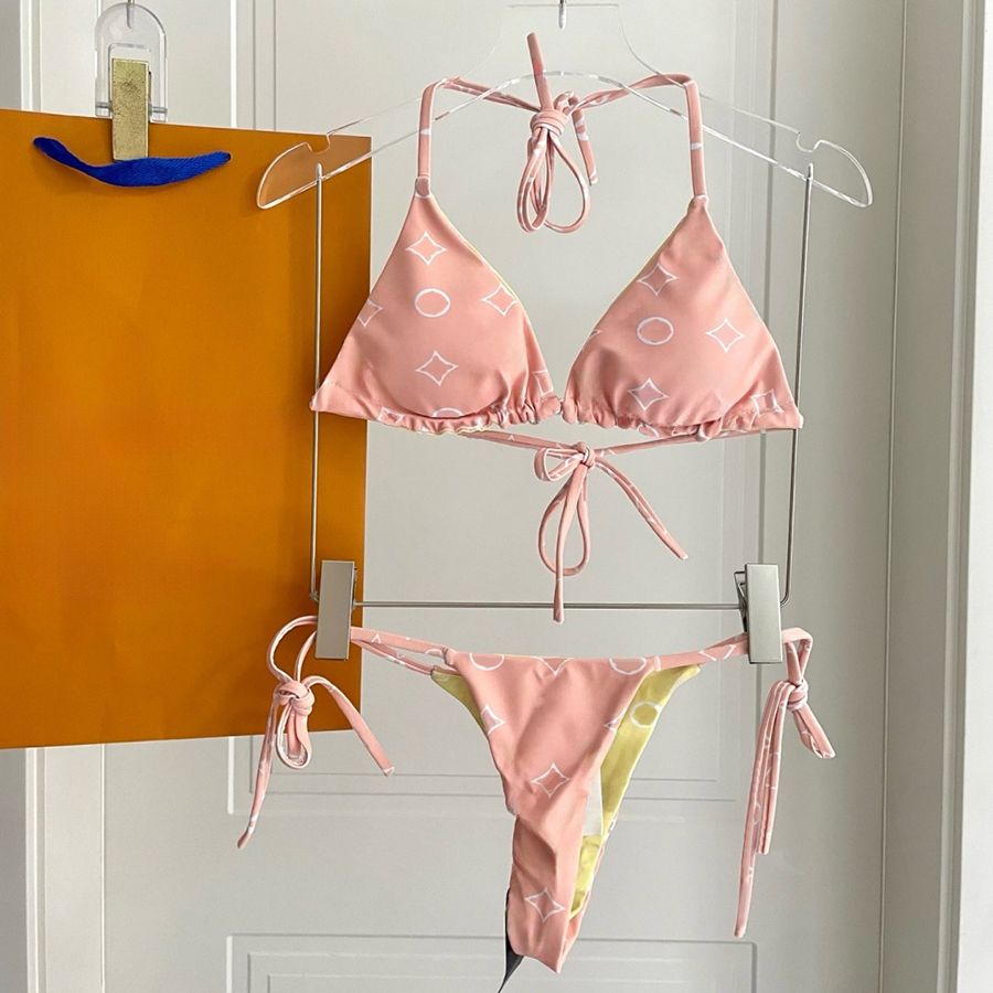Designer Bikini Femmes Maillots De Bain Bikini Maillot De Bain Sexy Plage Vacances Bikini Split Lettre Motif Mode Loisirs Printemps Chaud Plage V