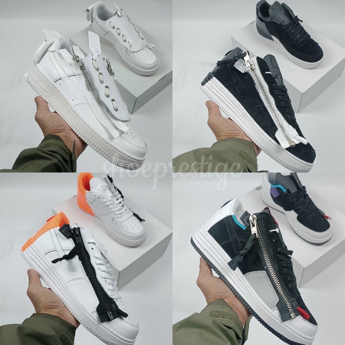 Baskets à plateforme NNIKKKK faites à la main de haute qualité, chaussures de marche décontractées en cuir véritable élégantes avec fermeture écl