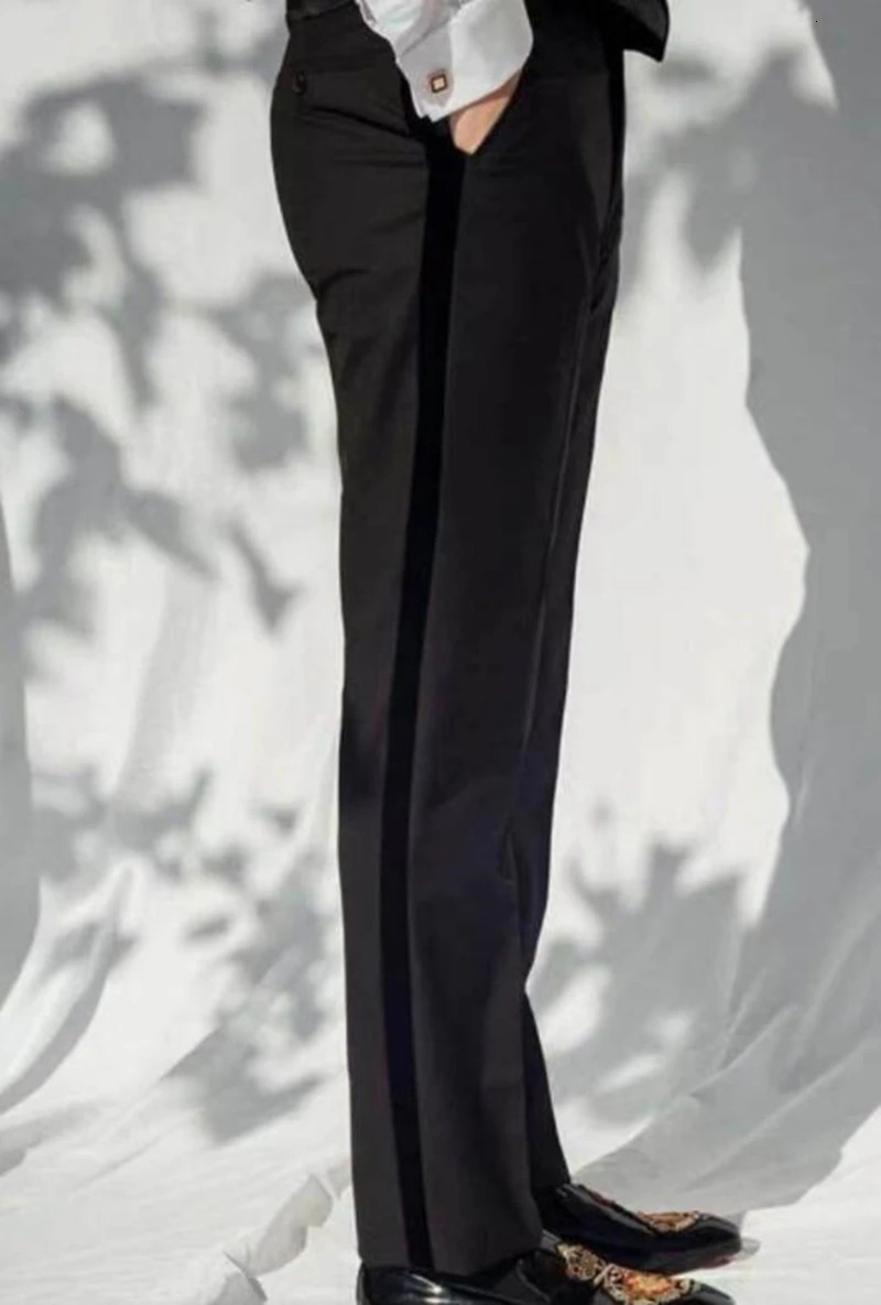 S 6XL Mens Suit High Quality Spring Autumn Straight Business Dress Formal Classic Black Trousers Pants 260727