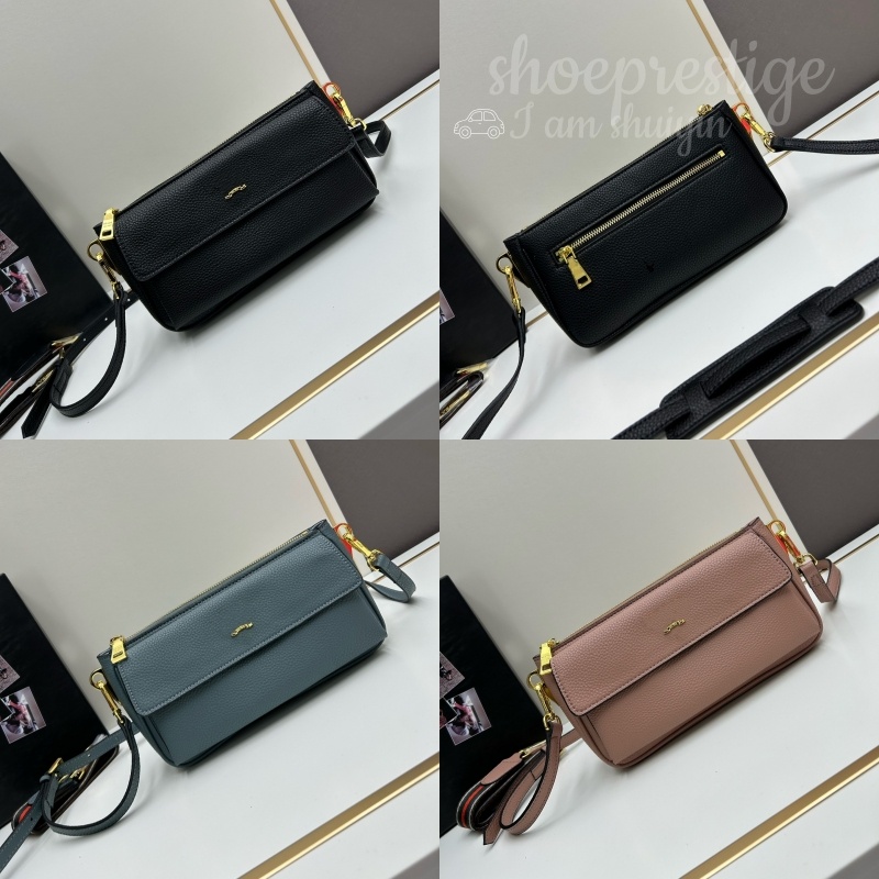 High quality handcrafted pebbled leather crossbody clutch bag luxurious designer mini shoulder bag stylish and lightweight travel bag for women