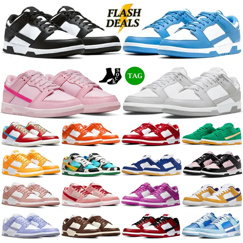 Panda shoes dunksshoe sb low Running Shoes Mens Womens Platform Sneakers White Black Grey Fog Olive Brown Univeity Red UNC Designer Outdoor Trainers