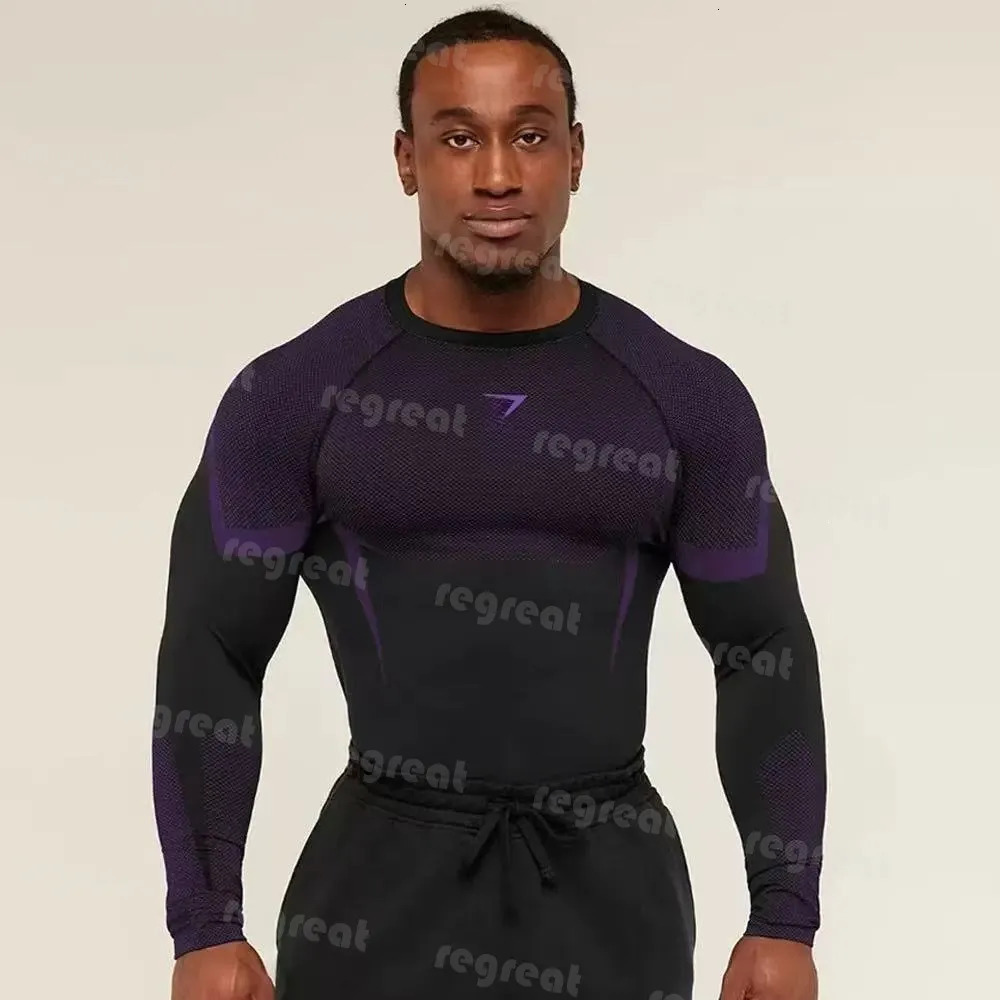 AAA GYM sharkes mens set Training Long-Sleeve Men's Hooded Base Shirt ONYX5.0 Onyx High-Elasticity Cycling Fitness GYM sharkes mens men set T-S