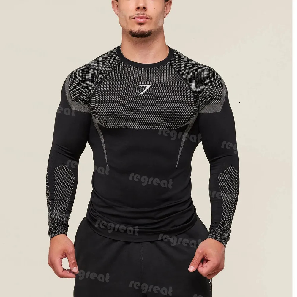 AAA GYM sharkes mens set Training Long-Sleeve Men's Hooded Base Shirt ONYX5.0 Onyx High-Elasticity Cycling Fitness GYM sharkes mens men set T-S