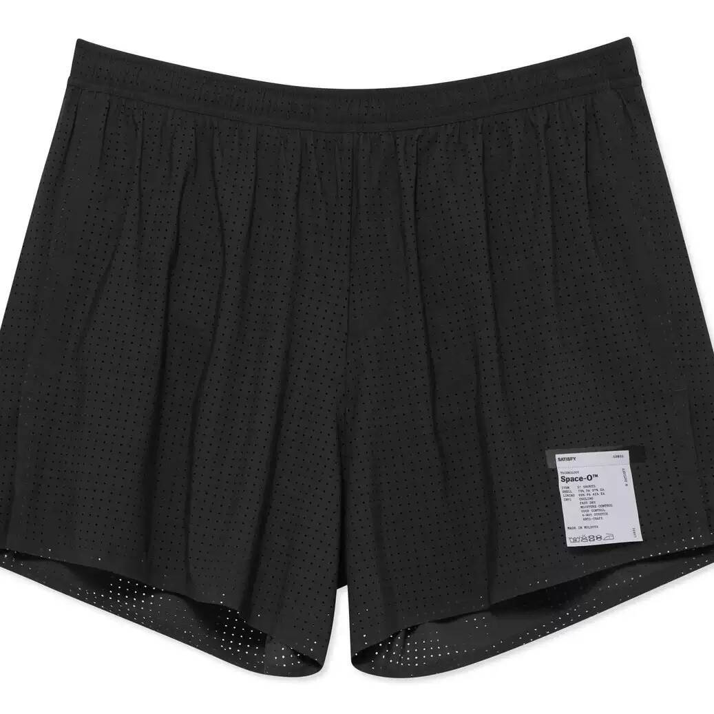 Satisfy Niche Sports Streetwear Brand 5 Inch Space Lined Quick Dry Mesh Running Shorts for Men Women