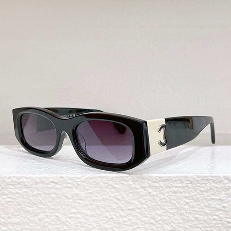 Rectangle Sunglasses For Women 5525 Fashion designer acetate black framework Ladies outdoor travel personalized shooting sunglasses