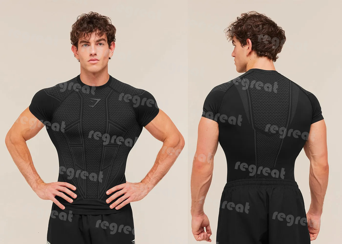 AAA GYM sharkes mens set Training Long-Sleeve Men's Hooded Base Shirt ONYX5.0 Onyx High-Elasticity Cycling Fitness GYM sharkes mens men set T-S