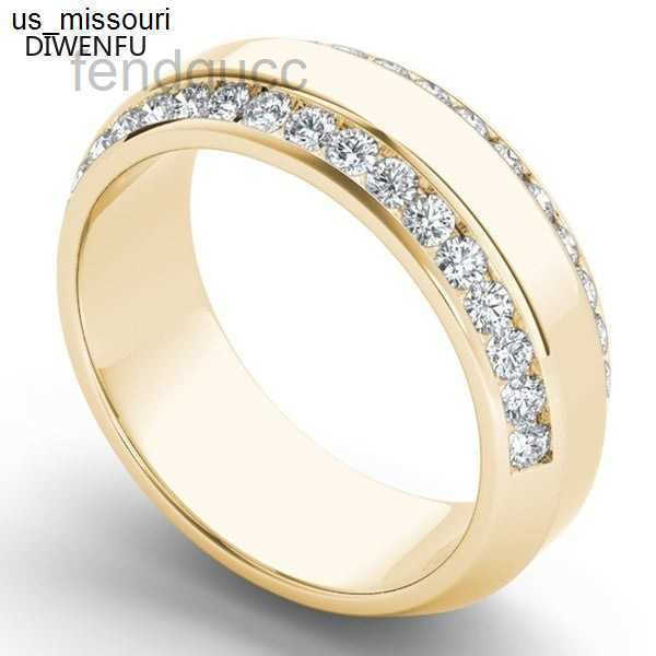Band Rings Diamond 18k Yellow Gold Wedding Rings for Women Men Classic Bizuteria Anillos De Diamond Gemstone Jewelry Gold Ring Men Gifts J230522