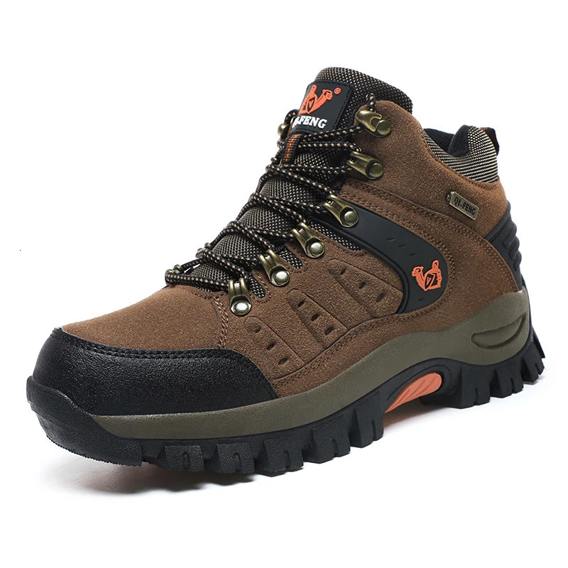 Outdoor Waterproof Hiking Boots Mens Womens Spring And Autumn Hiking Wear-resistant Mountain Sports Boots Hunting Sports Shoes 260729