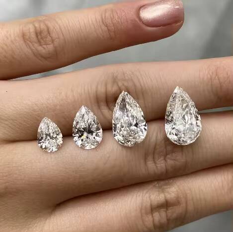 IGI Certified Loose Diamonds Pear Cut 1ct 1.5ct 2.0ct 3.0ct 4.0ct 5.0ct HPHT CVD Lab Grown Diamond